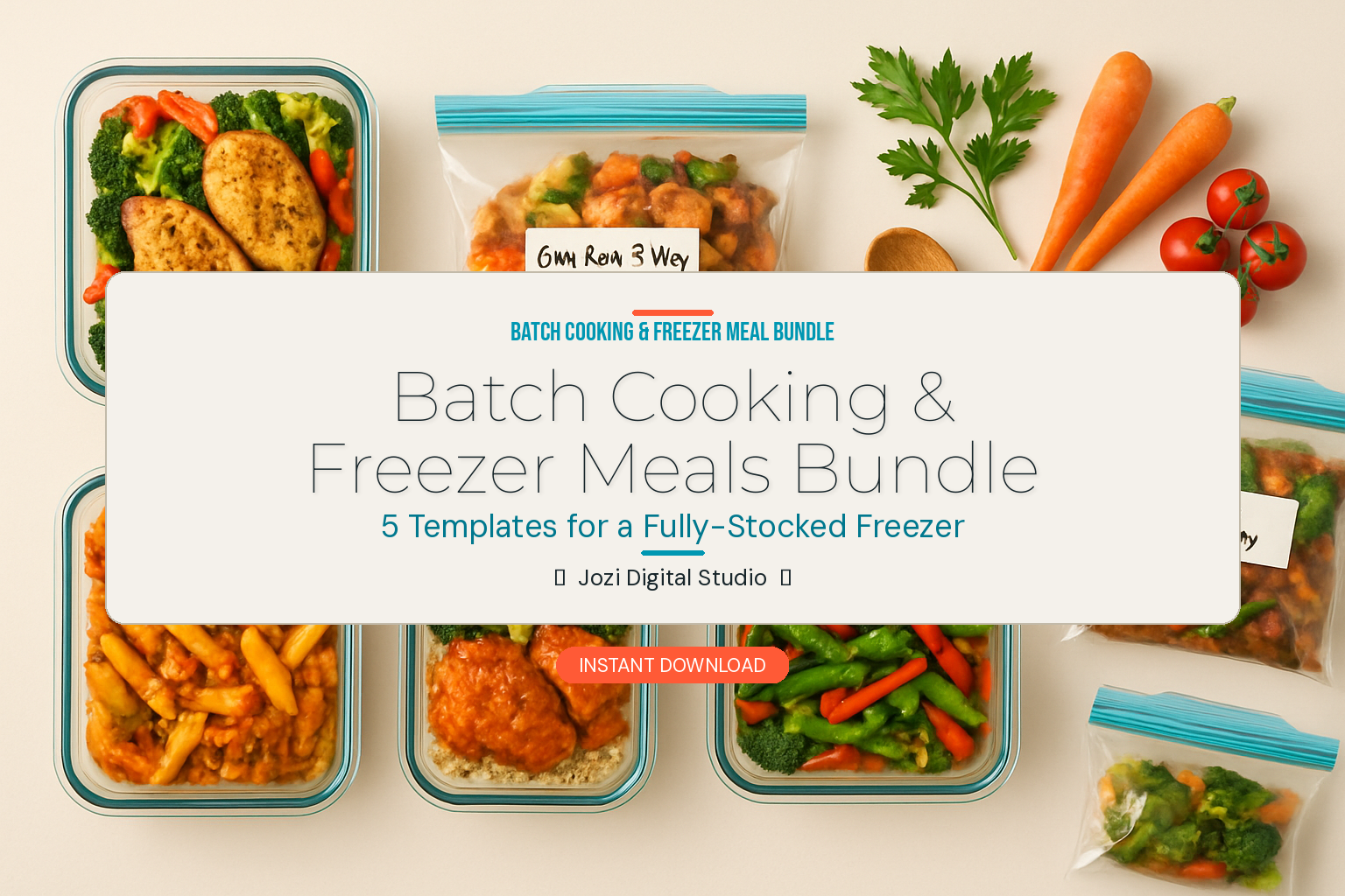 Batch Cooking & Freezer Meals bundle cover
