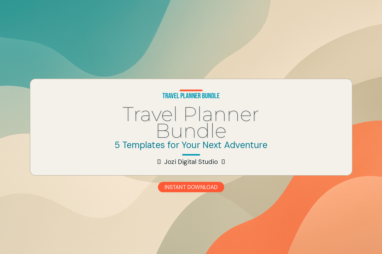 Travel Planning bundle cover
